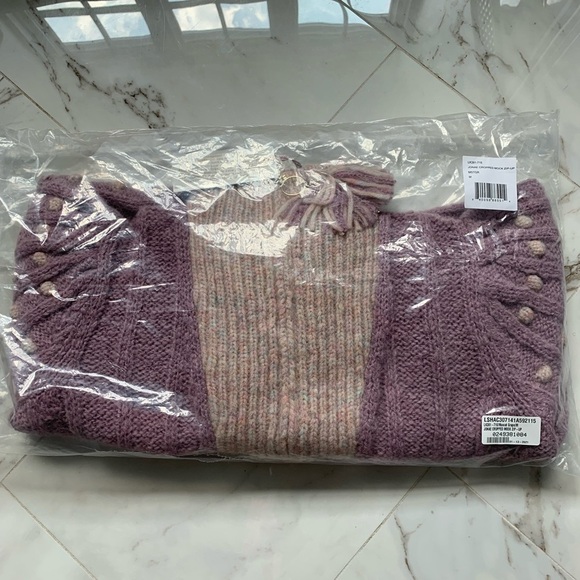 LoveShackFancy Jonae Cropped Mock Zip Up Sweater - Picture 3 of 8